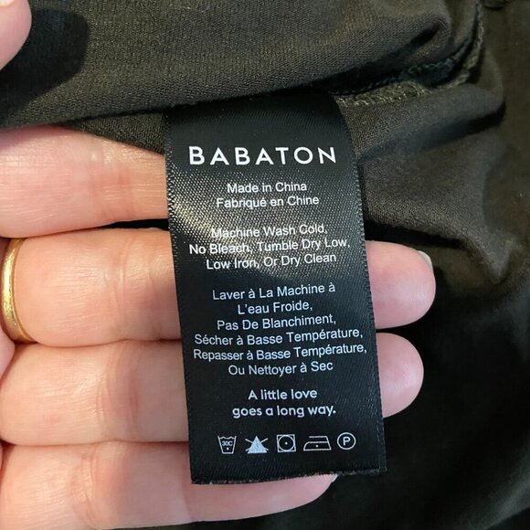 Babaton Dark Olive Green Jersey Top Size XXS - Picture 4 of 5